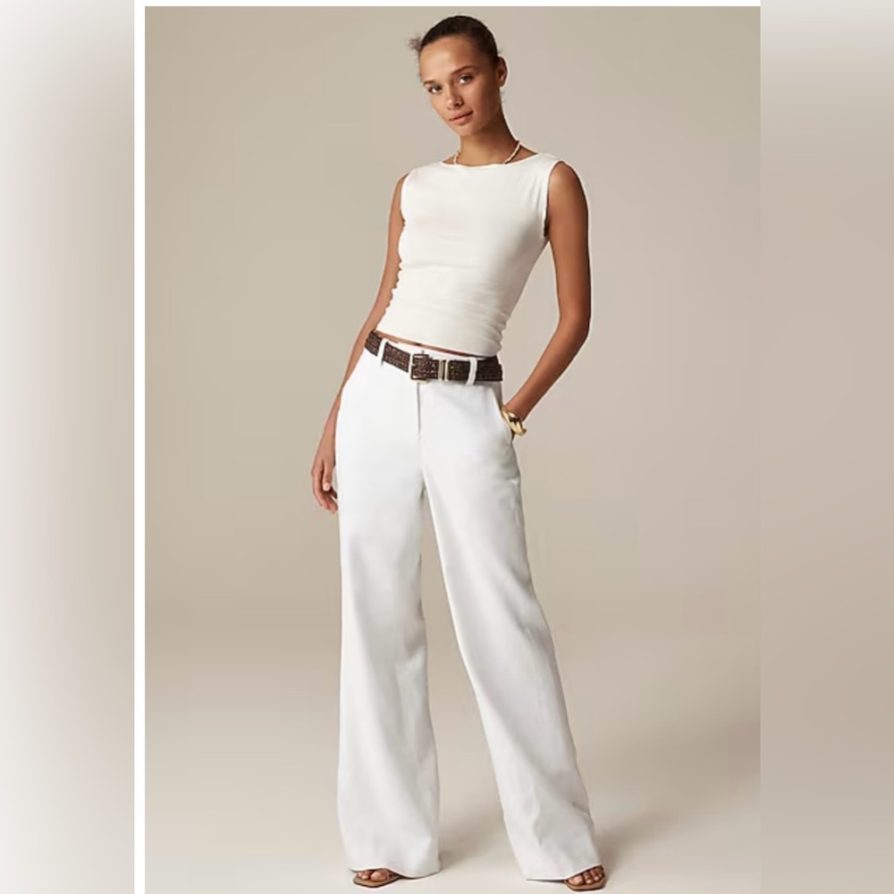 J Crew Carolina Flare Linen pants